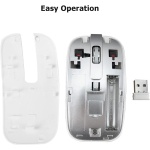 Dpofirs Combinación de Ratón Y Teclado Inalámbrico, Combinación de Teclado Y Ratón Portátil Compacto Silent2.4G Ultrafino 1600 PPP 78 Teclas para Juegos de Oficina en Casa - Imagen 5
