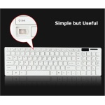 Dpofirs Combinación de Ratón Y Teclado Inalámbrico, Combinación de Teclado Y Ratón Portátil Compacto Silent2.4G Ultrafino 1600 PPP 78 Teclas para Juegos de Oficina en Casa - Imagen 6