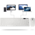 Dpofirs Combinación de Ratón Y Teclado Inalámbrico, Combinación de Teclado Y Ratón Portátil Compacto Silent2.4G Ultrafino 1600 PPP 78 Teclas para Juegos de Oficina en Casa - Imagen 7