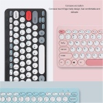 Juego De Ratón Y Teclado Inalámbrico De 78 Teclas, Teclado De Máquina De Escribir Retro Inalámbrico, Combinación De Ratón Y Teclado De 2,4G Para Ordenador De Sobremesa(Azul) - Imagen 4