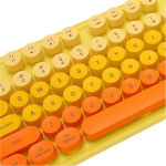 Teclado Inalámbrico y Teclado Inalámbrico Fácil de Operar Retro Punk con Ratón para Juegos Ajustable de 3 dpi Color Mezclado Azul Retro Recargable Teclados, Ratones y Accesorios - Imagen 7