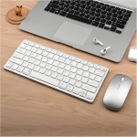 TORR Teclado InaláMbrico Bluetooth RatóN Teclado de Modos Teclado Recargable Soporte de RatóN Tableta Computadora PortáTil Rosa - Imagen 4