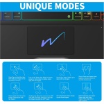 HUIOP Teclado BT Giratorio de 360 Grados para Teclado y ratón inalámbricos Recargables con retroiluminación de 7 Colores para 10. - Imagen 5