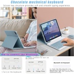 Funda con Teclado para 7,9" iPad Mini 5/4/3/2/1, Teclado Bluetooth inalámbrico Desmontable con Retroiluminación y Funda Protectora Delgada con Portalápices y Ratón, Verde Oscuro con Retroiluminad - Imagen 7