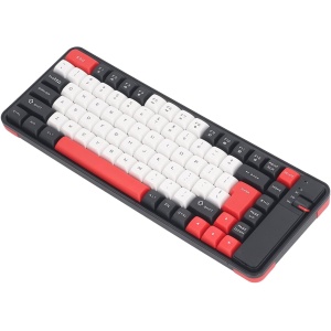 Juego de Teclado y Ratón, Combinación de Teclado y Ratón Inalámbricos con Diseño QWERTY de Suspensión Automática para Viajes (Rojo)