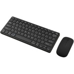 BRIUERG Teclado InaláMbrico Bluetooth RatóN Teclado de Modos Teclado Recargable Soporte de RatóN Tableta Computadora PortáTil Negro - Imagen 1