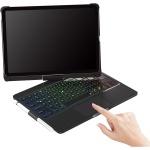 Jemora Teclado BT Giratorio de 360 Grados para Teclado y ratón inalámbricos Recargables con retroiluminación de 7 Colores para 10. - Imagen 5