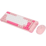 Combo de Teclado y Ratón, Diseño QWERTY de 84 Teclas Bluetooth Inalámbrico 2,4G Teclado de Ordenador Juego de Ratón, para Viajes de Oficina en Casa Juego (Pink) - Imagen 9