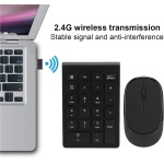 Miokycl 2.4G Wireless Ultra - Thin 22 - Interruptor de tecla - Teclado digital gratuito Ratón inalámbrico Set para RF304T - Imagen 5