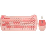 Dpofirs Ratón con Teclado Inalámbrico Cute Cat, Ratón con Teclado Colorido para Ordenador Portátil, Escritorio, Respuesta Rápida, Acabado Mate, Conexión Inalámbrica 2,4G - Imagen 5