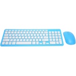 Qiilu Combo de Teclado y Ratón de 96 Teclas, Transmisión de 10 Metros, 2,4 GHz, Inalámbrico, Teclado Delgado con Alfombrilla Antideslizante para PC, Portátil, Ratón, Transmisión de 10 - Imagen 4