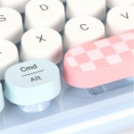 Combo de Teclado Inalámbrico y Ratón, Colorido Teclado de Máquina de Escribir de Tamaño Completo, Lindo Ratón de Gato, Diseño Ergonómico para Computadora de Escritorio y Portátil - Imagen 9