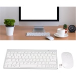 DELURA Ratón inalámbrico, cómodo ergonómico con Revestimiento UV, Juego de Teclado y ratón, Teclas grabadas, 78 Teclas for el hogar/5 (Color : Silver) - Imagen 2