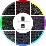 GUPENAA Negro, Funda con Teclado para Huawei Matepad Air 12 (2024), Contiene Ñ, Teclado Bluetooth Inalámbrico Magnético Desmontable con Ratón - Imagen 2