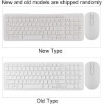 Combo de Ratón Inalámbrico Multifuncional con Teclado 2,4G, Alta Sensibilidad, sin Retraso para Oficina y Juegos (White) - Imagen 3