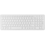 Combo de Ratón Inalámbrico Multifuncional con Teclado 2,4G, Alta Sensibilidad, sin Retraso para Oficina y Juegos (White) - Imagen 4