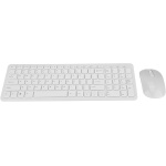Combo de Ratón Inalámbrico Multifuncional con Teclado 2,4G, Alta Sensibilidad, sin Retraso para Oficina y Juegos (White) - Imagen 6
