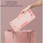 Teclado Retro, Lindo Teclado, Teclado y Mouse inalámbricos. Combinación de Teclas Elegantes, Delgadas y Redondas, Silenciosas y Ergonómicas con Teclado y Mouse de 2.4G para PC de - Imagen 7