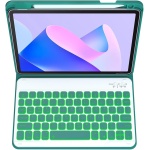 GUPENAA Verde, Funda Teclado Español (Incluye Ñ) para Huawei MatePad 11 (10.95) 2021 (DBY-W09), Retroiluminación de 7 Colores, Teclado Bluetooth Inalámbrico Magnético Desmontable con Ratón - Imagen 1