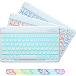 GUPENAA Rosado, Funda Teclado Español (Incluye Ñ) para Huawei Matepad 11.5 2023 (BTK-W00), Retroiluminación de 7 Colores, Teclado Bluetooth Inalámbrico Magnético Desmontable con Ratón - Imagen 3