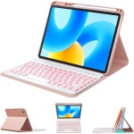 GUPENAA Rosado, Funda Teclado Español (Incluye Ñ) para Huawei Matepad 11.5 2023 (BTK-W00), Retroiluminación de 7 Colores, Teclado Bluetooth Inalámbrico Magnético Desmontable con Ratón - Imagen 4