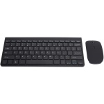 Juego de Ratón y Teclado Inalámbrico Diseño Ultrafino y Ergonómico para Oficina en Casa, 2.4G, Resolución Fotoeléctrica de 1200dpi con Señal Estable y Calidad Garantizada (Negro) - Imagen 1
