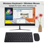Juego de Ratón y Teclado Inalámbrico Diseño Ultrafino y Ergonómico para Oficina en Casa, 2.4G, Resolución Fotoeléctrica de 1200dpi con Señal Estable y Calidad Garantizada (Negro) - Imagen 2