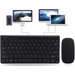 Juego de Ratón y Teclado Inalámbrico Diseño Ultrafino y Ergonómico para Oficina en Casa, 2.4G, Resolución Fotoeléctrica de 1200dpi con Señal Estable y Calidad Garantizada (Negro) - Imagen 5