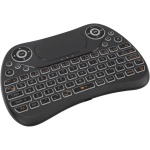 Huairdum Ratón Inalámbrico del Panel Táctil del Teclado, Sueño Auto Recargable Teledirigido del Teclado Inalámbrico para la TV - Imagen 5