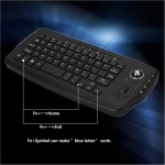 Irfora Mando a distancia universal E30 2,4 GHz inalámbrico teclado con trackball ratón rueda de desplazamiento mando a distancia para Android TV Box Smart TV PC Notebook Negro - Imagen 6