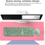 Ratón Inalámbrico, Soporte Ajustable Botones Multimedia Teclado Inalámbrico para XP / Win7 / Win8 / Win10(Versión de Color Mezclado Verde Dulce) - Imagen 3