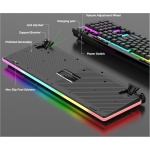 Teclado Mecánico Retroiluminado RGB, 104 Plus 7 Teclas, Teclado Inalámbrico de 2,4 GHz con Ratón Recargable, dpi Ajustable de 3 Niveles, para XP, Win 7 8 10 11, OS X OS, - Imagen 8
