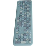 RajoNN Ratón de Teclado inalámbrico, Juego de ratón de Teclado Plug and Play para computadora (666 Conjunto inalámbrico de Colores Mezclados Azules) - Imagen 5