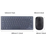 Mini Teclado Inalámbrico, Ergonómico, Reduce la Fatiga, Teclado Inalámbrico, Ratón, Combo Plug and Play para Office para Notebook(Negro, K-03) - Imagen 7