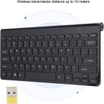 Teclado ultradelgado portátil inalámbrico Bluetooth 2.4G, con KM-909 Pocket Pen Mouse Ratones de escritura a mano inalámbricos ópticos, Teclado silencioso para negocios Teclado para teléfono y computa - Imagen 3