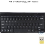 Teclado ultradelgado portátil inalámbrico Bluetooth 2.4G, con KM-909 Pocket Pen Mouse Ratones de escritura a mano inalámbricos ópticos, Teclado silencioso para negocios Teclado para teléfono y computa - Imagen 4