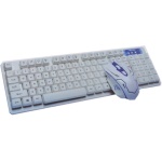 Tastiera El Raton Combos De Teclado Y Mouse De Computadora Teclado Inalambrico Teclado Bluetooth para Windows/Mac Negro Blanco,Blanco - Imagen 1