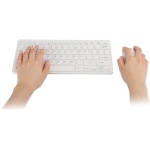 Combo de Teclado y Mouse, Juego de Mouse de Teclado inalámbrico 2.4G con Protector de Teclado Receptor USB para Juegos de Oficina portátiles(White) - Imagen 5