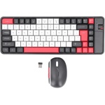 Combo de Teclado y Mouse Inalámbricos, Juego de Mouse con Teclado Bluetooth, Teclado Compacto de 84 Teclas, Mouse óptico, Receptor USB, QWERTY, Suspensión Automática, para PC - Imagen 9