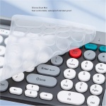 Bewinner Ratón con Teclado Inalámbrico de Modo Doble, Uso Cómodo, Conexión Estable, Resistente Al Agua y Al Polvo, Inalámbrico 2,4G, Diseño Inclinado, Teclas Cóncavas (Black) - Imagen 6