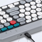 Bewinner Ratón con Teclado Inalámbrico de Modo Doble, Uso Cómodo, Conexión Estable, Resistente Al Agua y Al Polvo, Inalámbrico 2,4G, Diseño Inclinado, Teclas Cóncavas (Black) - Imagen 8