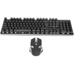 Combo de Mouse Y Teclado para Juegos, 104 Teclas 2.4G Teclado Mecánico Inalámbrico para Juegos 1200-3200DPI Juego de Ratones con Retroiluminación LED RGB, 2 Niveles de Brillo, Teclas de Acceso Directo - Imagen 9