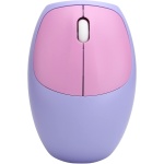 Ratón de Teclado Inalámbrico, Juego de Ratón de Teclado de Transmisión de Alta Velocidad 110 Teclas Plug and Play para Computadora(666 Traje sin Hilos Violeta Color Mixto) - Imagen 3