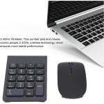 Ausla Combo de Ratón Inalámbrico con Teclado Numérico de 2,4 GHz, 1200 dpi, Portátil, para Uso en el Hogar y la Oficina, Ligero, Portátil, con Receptor Propio - Imagen 6