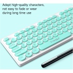 YIWENG TF770 2.4G Combo de Mouse de Teclado inalámbrico Retro Punk Round Keycap Cómodo Escritura silenciosa Amplia compatibilidad Azul,Combinación de Teclado y ratón - Imagen 6