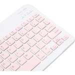 Teclado de computadora Ratón Teclado inalámbrico Ratón Tijera Pie Textura Función de tecla de Acceso Directo de Inicio Rosa - Imagen 5