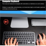 HAOX Combo de Teclado Y Ratón, Teclado Y Ratón, 2,4 GHz, Batería Recargable Inalámbrica, Ratón Silencioso para Computadora de Escritorio - Imagen 5