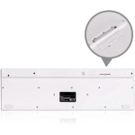 Teclado inalambrico K-06 2,4G + Ratón Combinado Teclado portátil español Ñ para Ordenador PC con ratón Plug and Play + Funda Silicona (Blanco) - Imagen 3