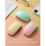 YEEHi Funda de teclado para iPad de 10ª generación 2022 de 10.9 pulgadas con ratón, bonita funda extraíble extraíble para teclado Bluetooth inalámbrico para iPad 10 (verde oscuro) - Imagen 6