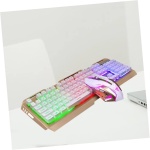 Gadpiparty Teclado Inalámbrico para Juegos Teclado USB Hover Teclado Teclado Mecánico USB Teclado Retroiluminado Bien Teclado LED Teclados De Juego Mecánica Teclado para Juegos Ratón - Imagen 2